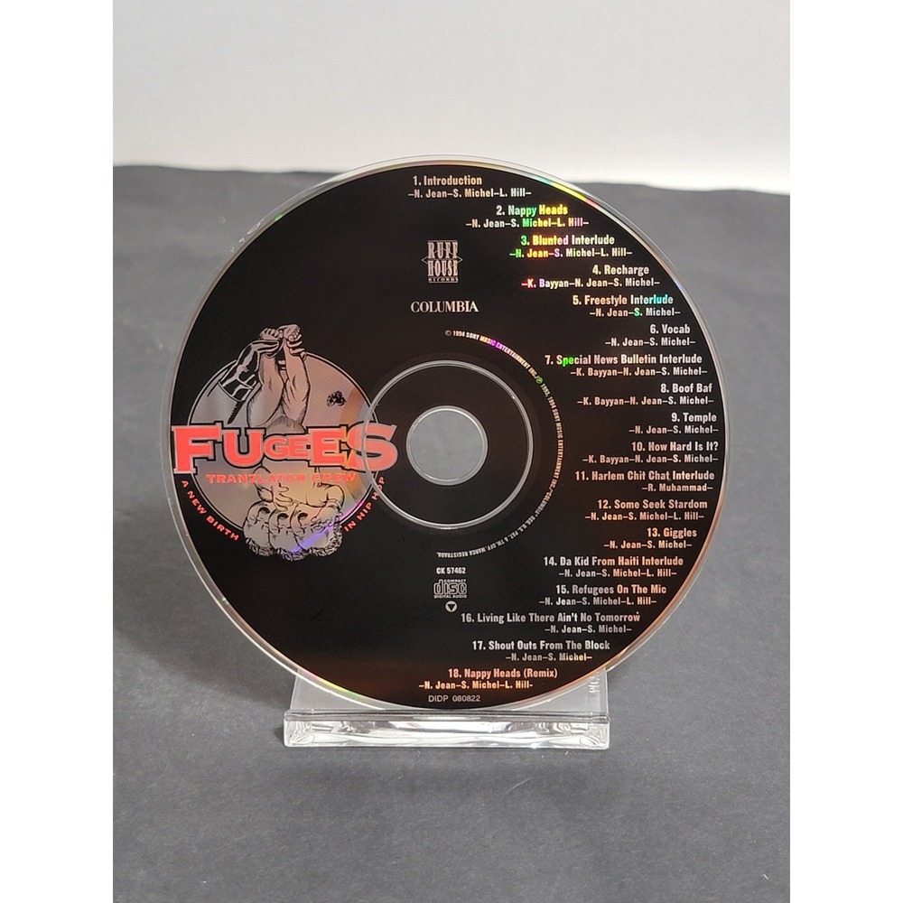 The Fugees Blunted on Reality CD 1994 Hip Hop Urban Sony Columbia Disc Only